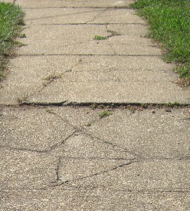 sidewalk before