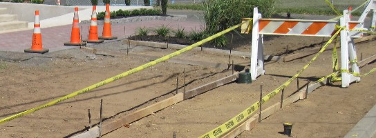 sidewalk removed